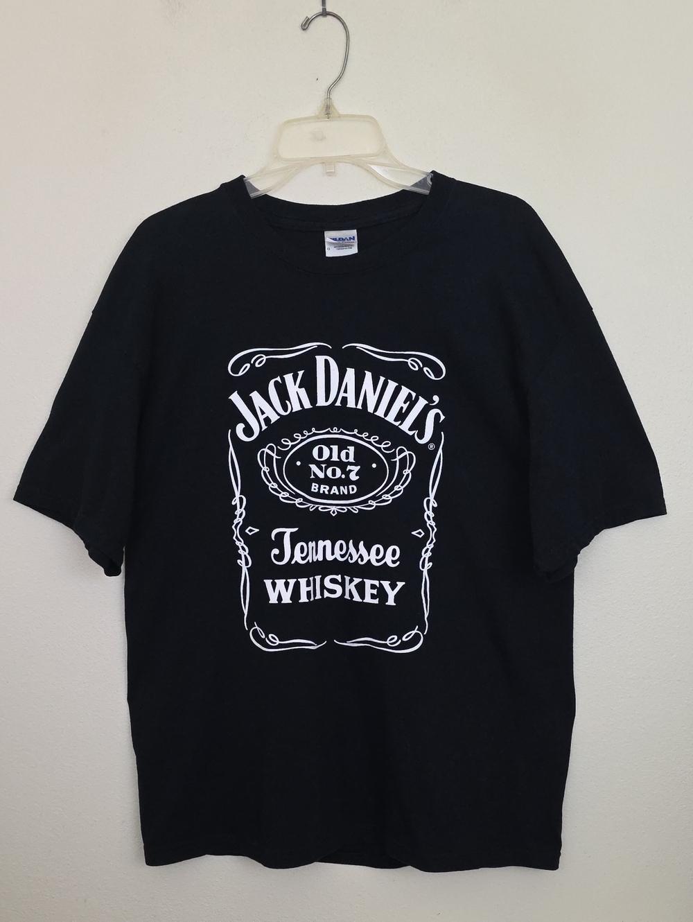Jack Daniel's Black Graphic Short Sleeve 100% Cotton T-Shirt Mens L